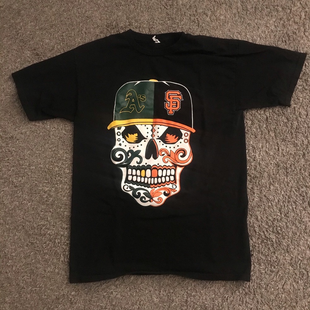 Baseball calavera Oakland vs. San Francisco